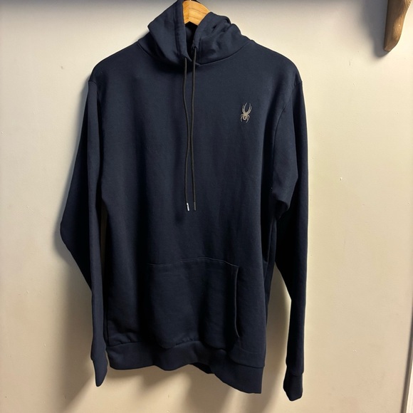 Spider Men's Navy Hoodie - Picture 2 of 6